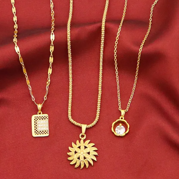 Gold_Charming_22K_Gold_Plated_Necklace_Chain_Pendant_For_Women