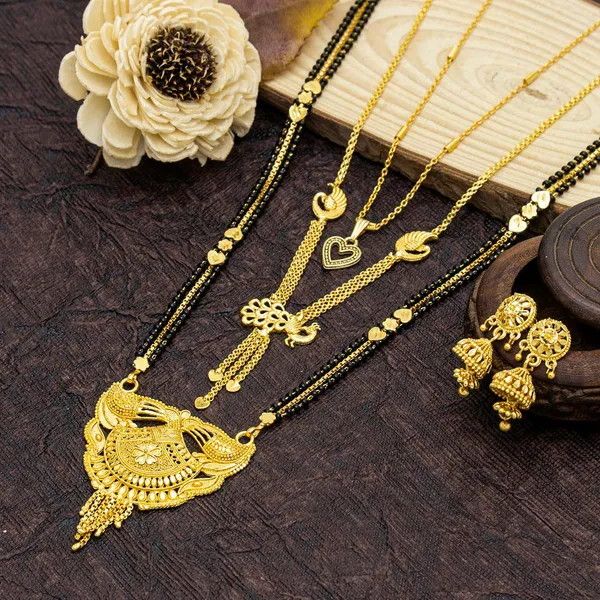 Stylish_Brass_Mangalsutra__|_22_K_Gold_Plated