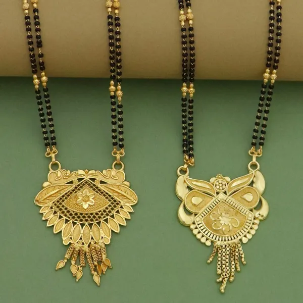 Gold_Traditional_Gold_Plated_Long_Mangalsutra_-_Pack_Of_2_For_Women