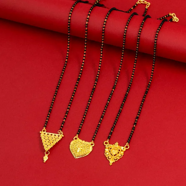 Gold_Elegant_22K_Gold_Plated_Mangalsutra_|_Daily_Wear_Pack_Of_3_For_Women