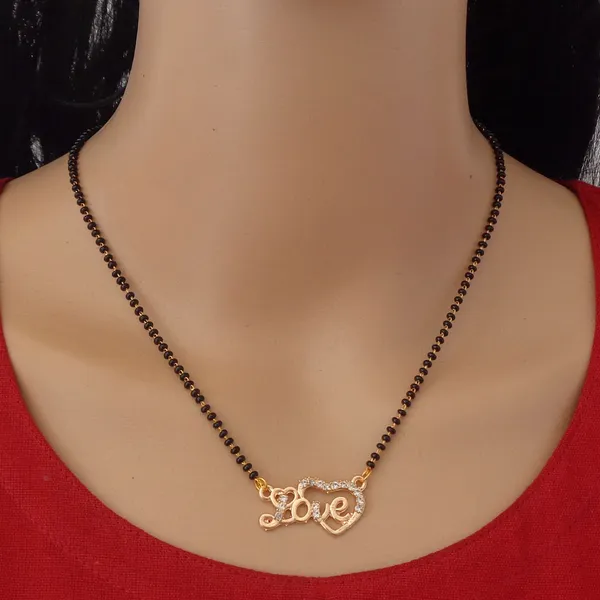 Gold_Fashionable_Love_Pendant_Black_Beads_Mangalsutra_For_Women