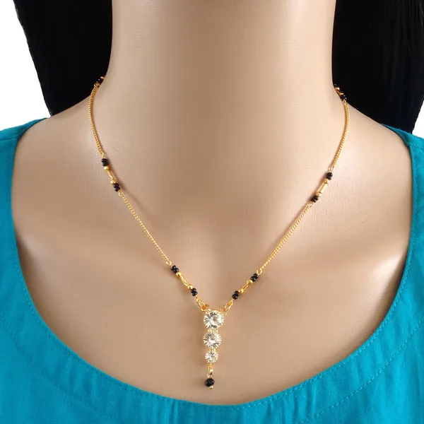 Gold_Fashionable_22K_Gold_Plated_Simple_Mangalsutra_For_Women