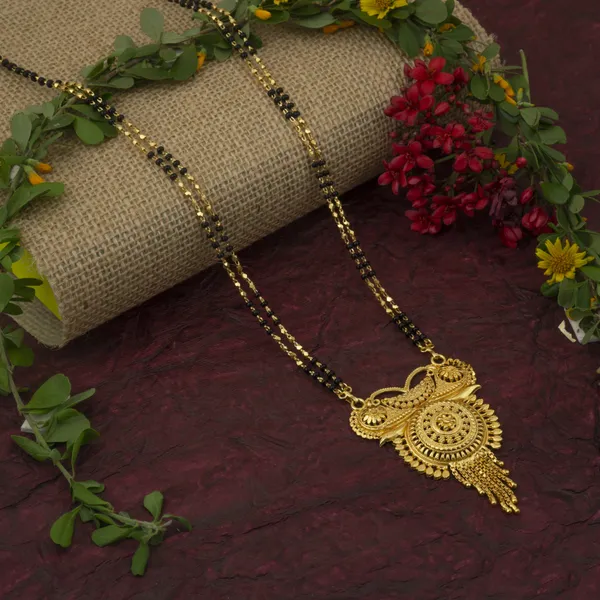 Gold_Brass_Long_Mangalsutra__|_22_K_Gold_Plated