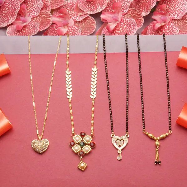Gold_Daily_Wear_Gold_Plated_Mangalsutra_(Pack_Of_4)_For_Women
