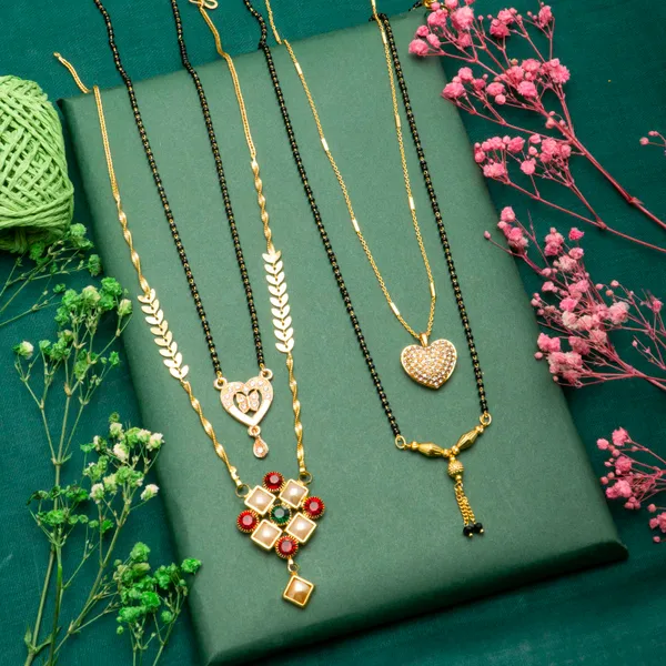 Gold_Daily_Wear_Gold_Plated_Mangalsutra_(Pack_Of_4)_For_Women