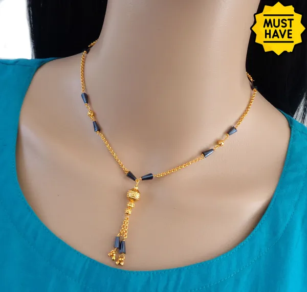 Gold_Golden_Beaded_Charm_|_Necklace_Chain_For_Women