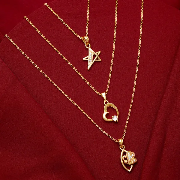 Gold_Butterfly_Star_And_Heart_Shape_Gold_Chain_Pendant_And_For_Women