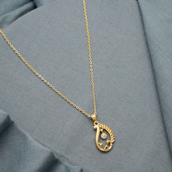 Gold_Golden_Zircon_Pendant_With_Link_Chain|_Necklace_Pack_Of_3_For_Women