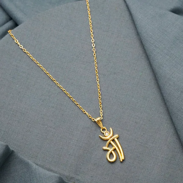 Gold_Om_And_Maa_Shape_Golden_Zircon_Pendant_With_Link_Chain_Pack_Of_3_For_Women