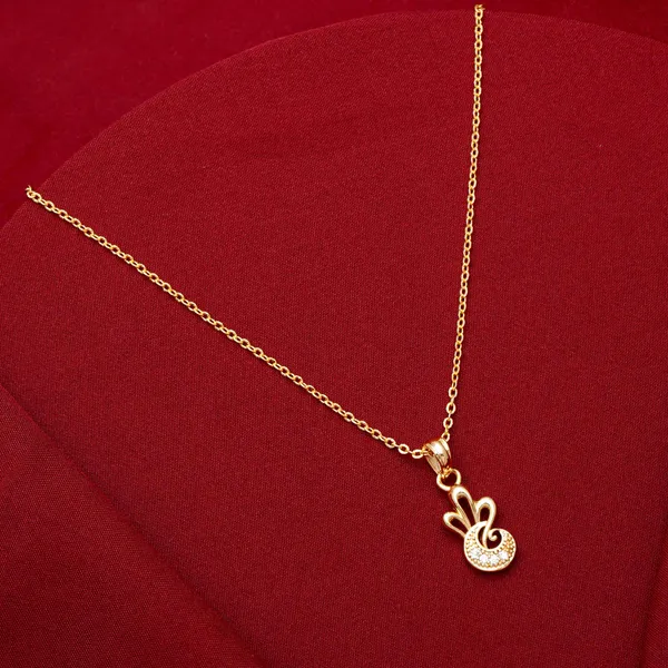 Gold_Butterfly_Heart_And_Pineapple_Shape_Golden_Zircon_Pendant_With_Link_Chain_Pack_Of_3_For_Women