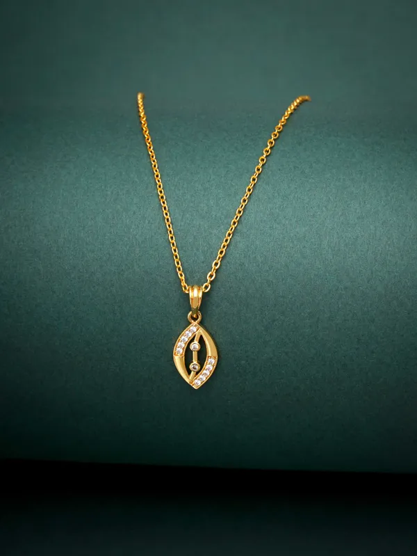 Gold_Daily_Wear_Stylish_22K_Gold_Plated_Necklace_Chain_Pendent_For_Women