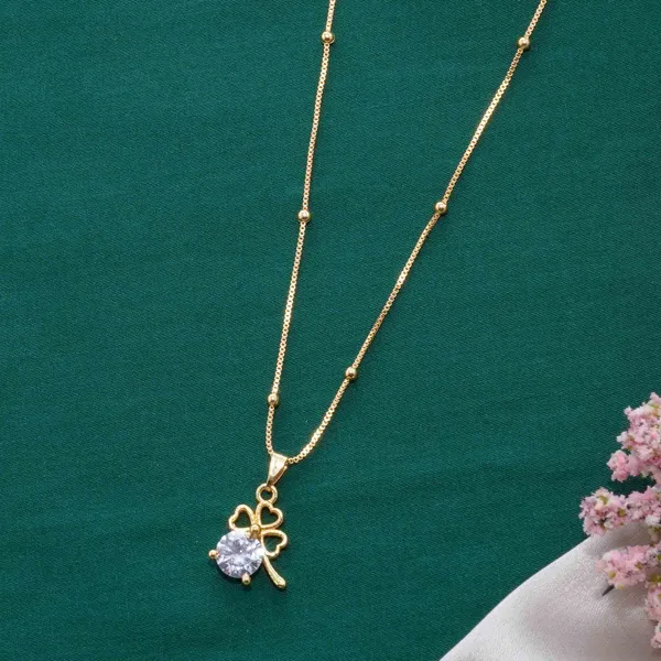 Gold_22K_Plated_Stylish_Ad_Studs_Necklace_Chain_For_Women