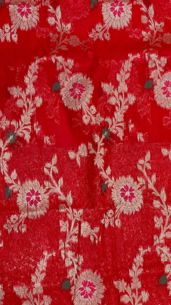 Humairah_Presents_Red_Semi_Georgette_Tilfi_Mina_Floral_Zari_Jaal_with_Banarasi_Floral_Pallu_and_Red_Blouse