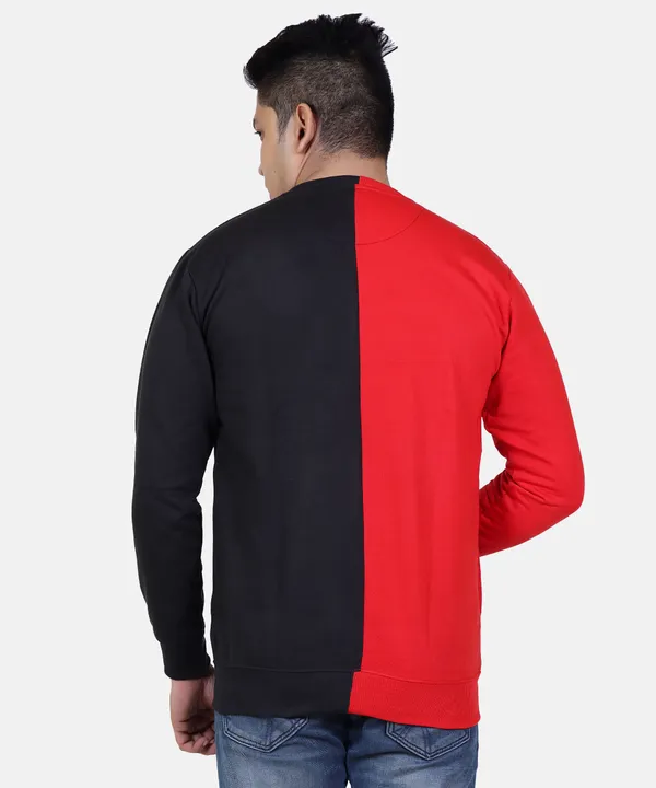 Red_Printed_Round_Neck_Sweatshirt_For_Men