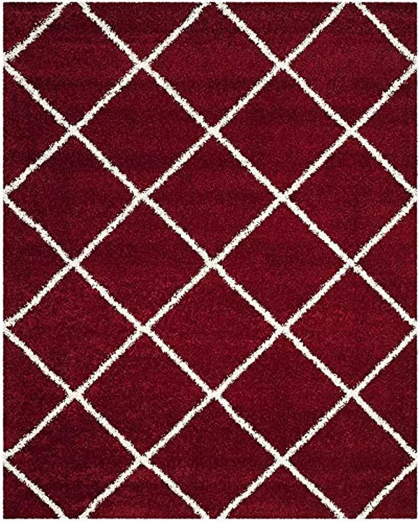 Red_Soft_Shaggy_Woolen_Carpet
