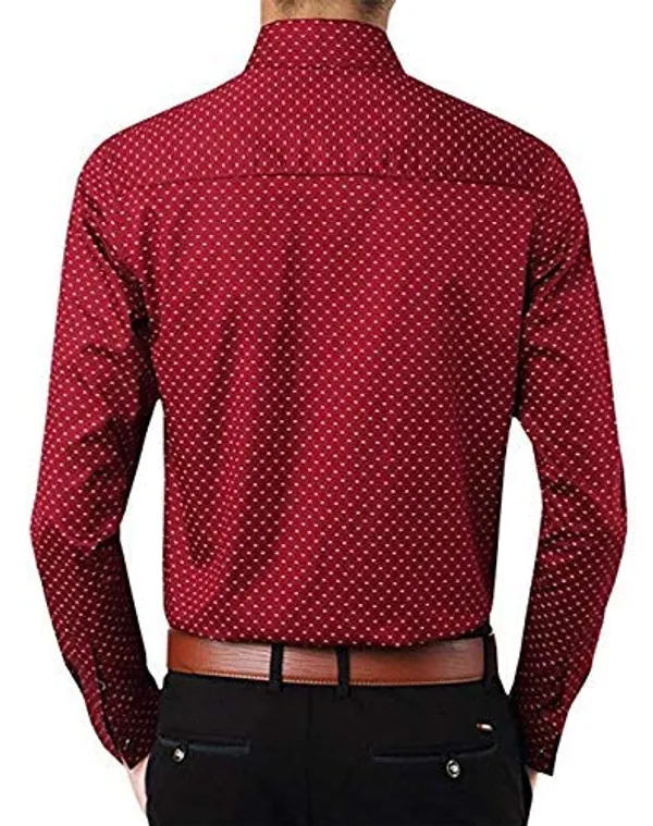 Red_cotten_fabric_dotted_design_shirt