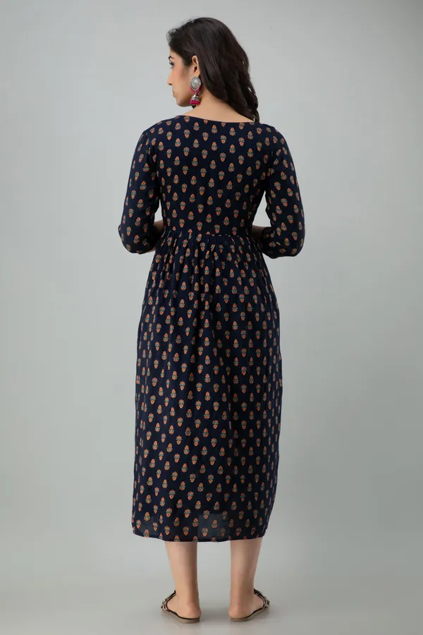 Reyon_Printed_Maternity_Blue_Feeding_Dress