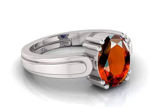 Hessonite_Gomed_Stone_Created_Adjustable_Woman_&_Man_Ring_With_Lab_Certificate