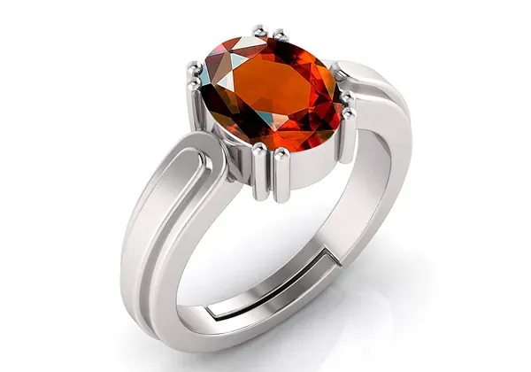 Hessonite_Gomed_Stone_Created_Adjustable_Woman_&_Man_Ring_With_Lab_Certificate