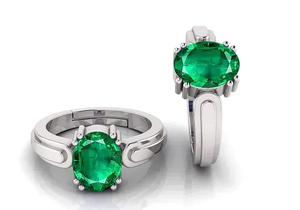 Panna_Stone_Created_Panna_Stone_Emerald_Ring_Adjustable_Woman_Man_Ring