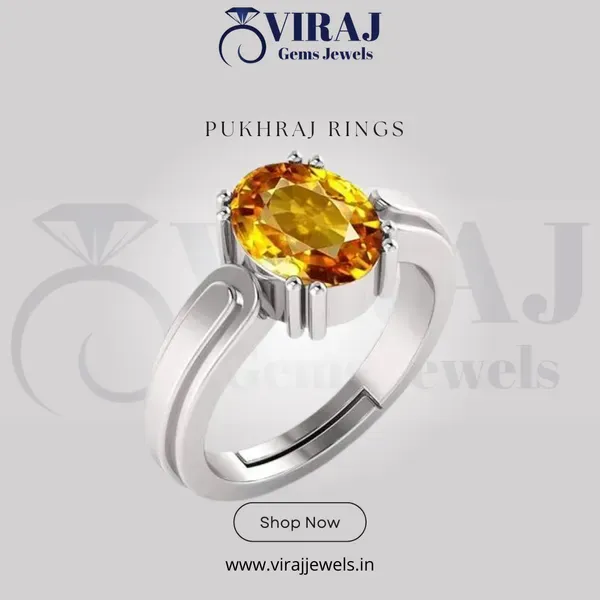 Yellow_Pukhraj_Created_Sapphire_Gemstone_Gold_Plated_Ring_For_Men_&_Women_From_4.25_Ratti_To_20.25_Ratti