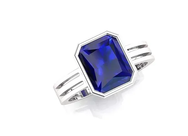 Blue_Sapphire_Created_Gold_Plated_Panchdhatu_Adjustable_Neelam_Ring_For_Men_&_Women_From_4.25_Ratti_To_20.25_Ratti