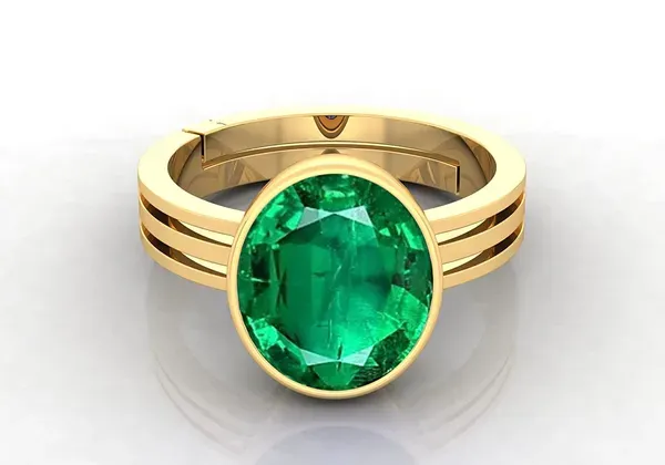 Panna_Stone_Created_Panna_Stone_Emerald_Ring_Adjustable_Woman_Man_Ring