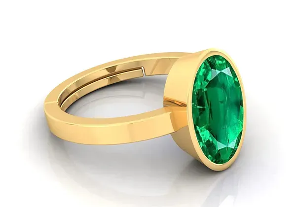 Panna_Stone_Created_Panna_Stone_Emerald_Ring_Adjustable_Woman_Man_Ring
