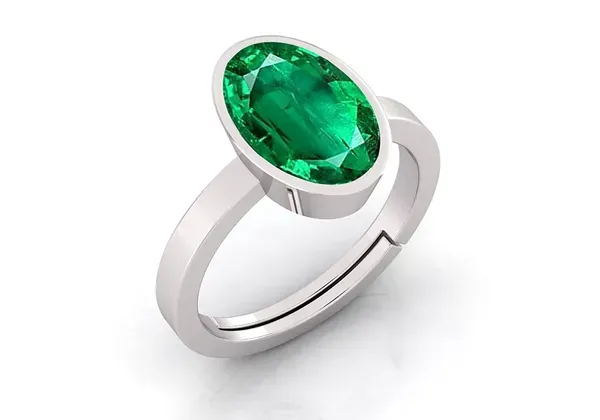 Panna_Stone_Created_Panna_Stone_Emerald_Ring_Adjustable_Woman_Man_Ring