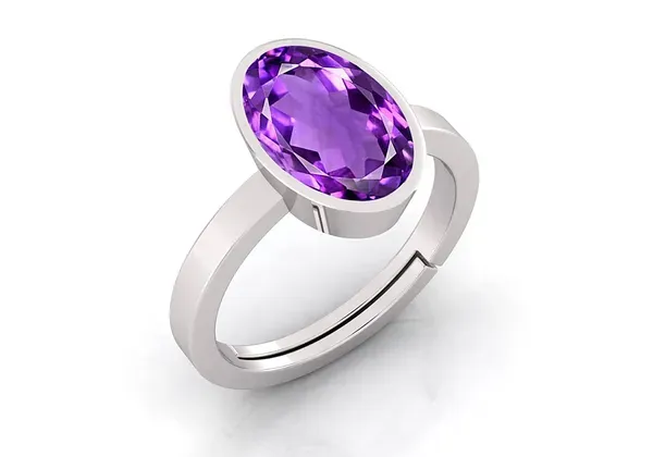 Purple_10.25_Ratti_Amethyst_Stone_Created_Adjustable_Woman_&_Man_Katela_Ring_With_Lab_Certificate
