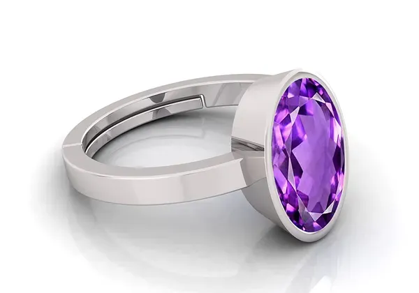 Purple_10.25_Ratti_Amethyst_Stone_Created_Adjustable_Woman_&_Man_Katela_Ring_With_Lab_Certificate