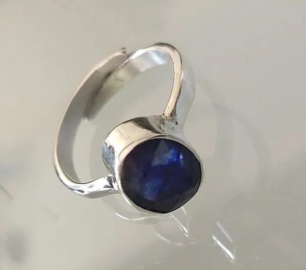 7.25_Ratti_Blue_Premium_Quality_Certified__Blue_Sapphire_(Neelam)_Ring