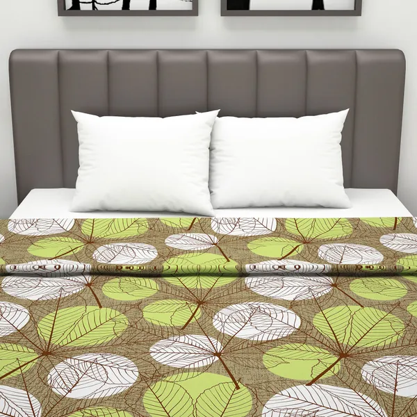 Floral_Double_Dohar_for_AC_Room_(Cotton,_Green,_Yellow)