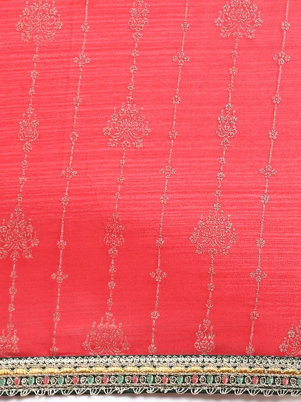 Red_Zomato_Silk_Fancy_Border_with_Foil_Work_Saree