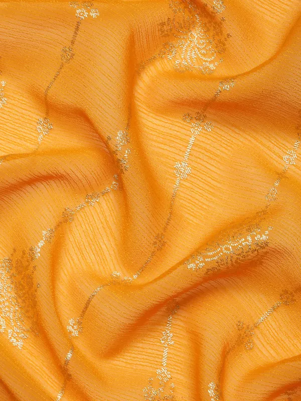 Yellow__Zomato_Silk_Fancy_Border_with_Foil_Work_Saree