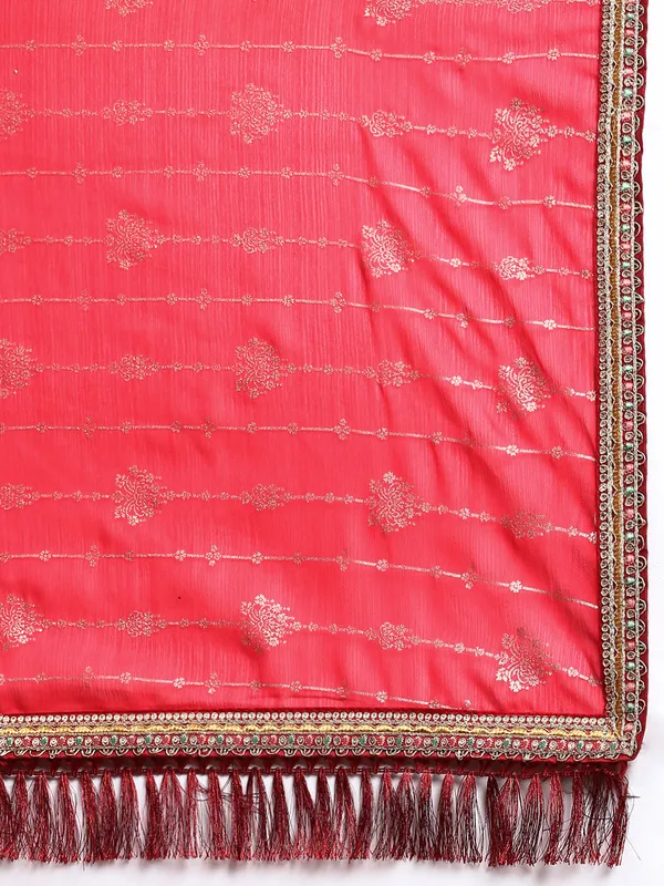 Pink_Zomato_Silk_Fancy_Border_with_Foil_Work_Saree