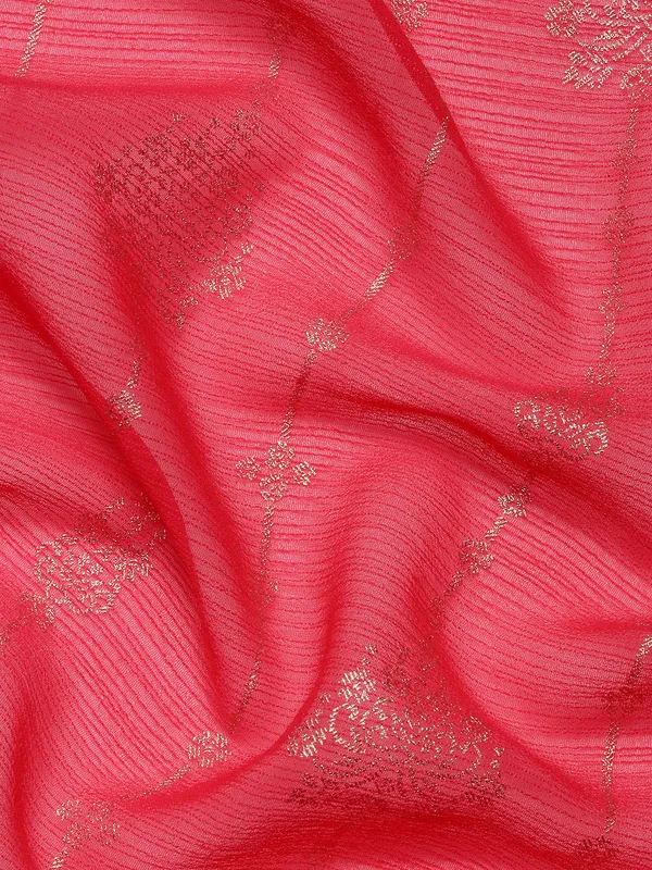 Pink_Zomato_Silk_Fancy_Border_with_Foil_Work_Saree