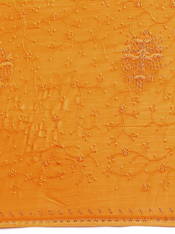 Yellow__Zomato_Silk_Swarovski_Work_Embroidery_Saree
