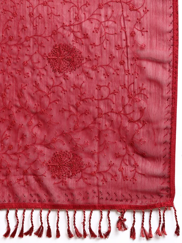 Maroon__Zomato_Silk_Swarovski_Work_Embroidery_Saree