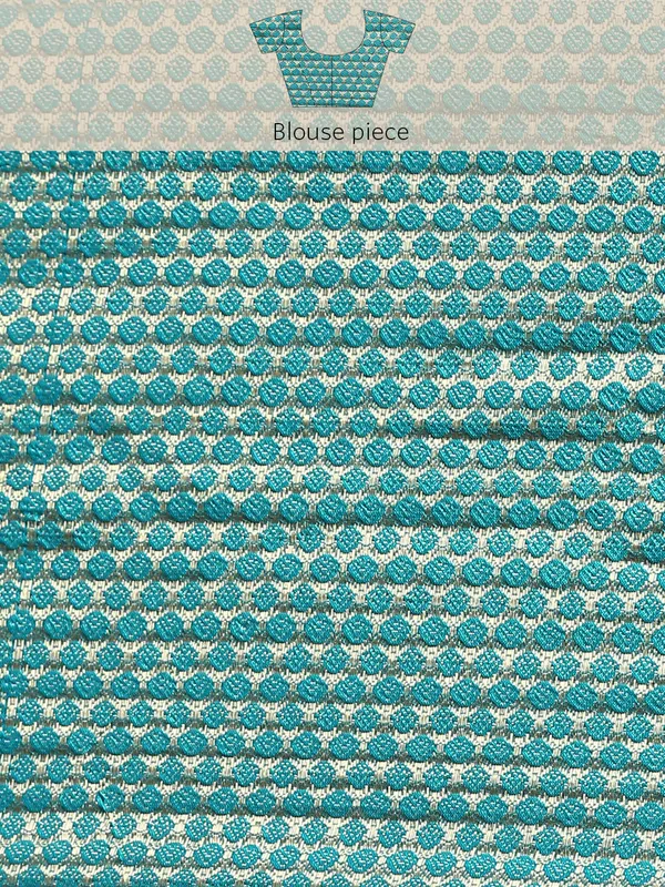 Green_Shimmer_Chiffon_Fancy_Border_with_Foil_Work_Saree