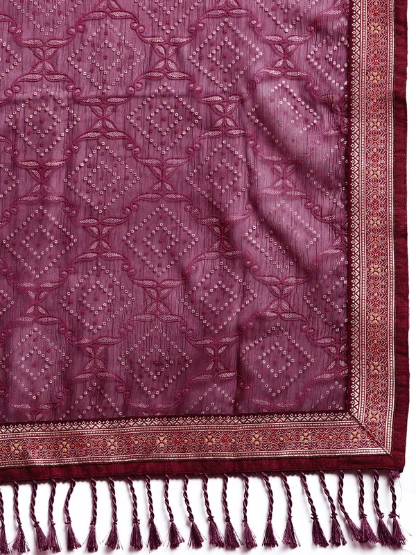 Purple_Shimmer_Chiffon_Fancy_Border_with_Foil_Work_Saree
