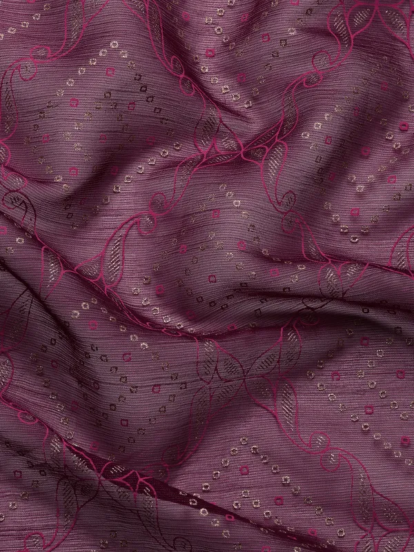 Purple_Shimmer_Chiffon_Fancy_Border_with_Foil_Work_Saree