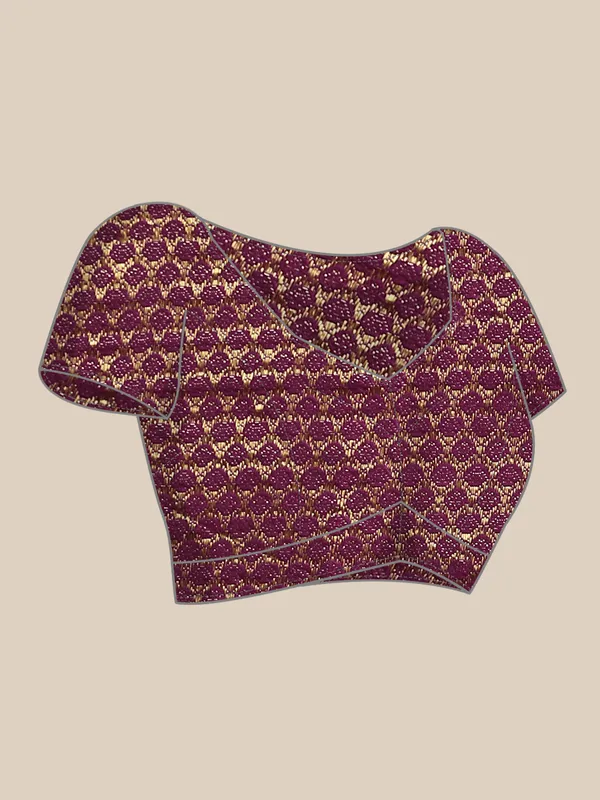 Purple_Shimmer_Chiffon_Fancy_Border_with_Foil_Work_Saree