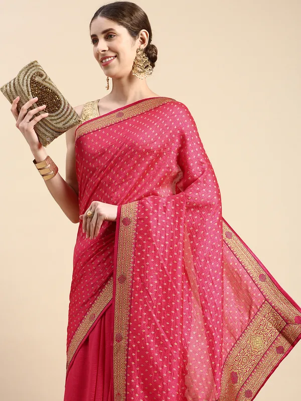 Indian_Women_Chiku__Vichitra_Silk_Foil_and_Swarovski_Work_Saree