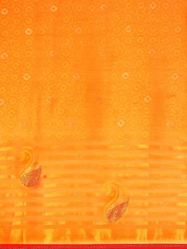 Yellow_Brasso_Full_Saree_Swaroski_Border