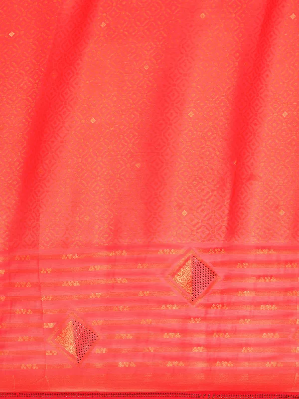 Pink_Brasso_Full_Saree_Swaroski_Border