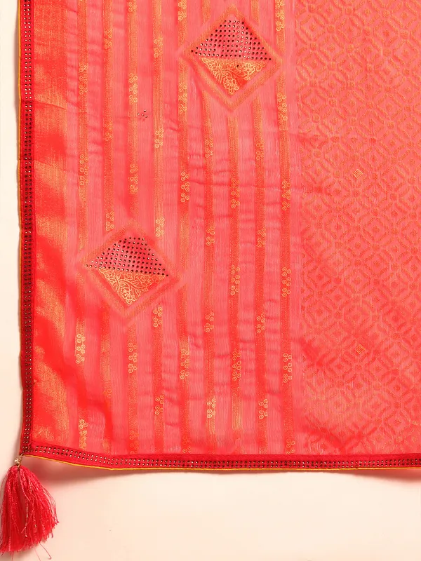 Pink_Brasso_Full_Saree_Swaroski_Border