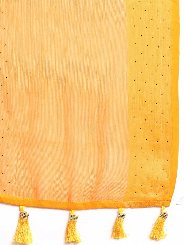 Yellow__Viscoss_Chiffon_Swarovski_Work_Embroidery_Saree