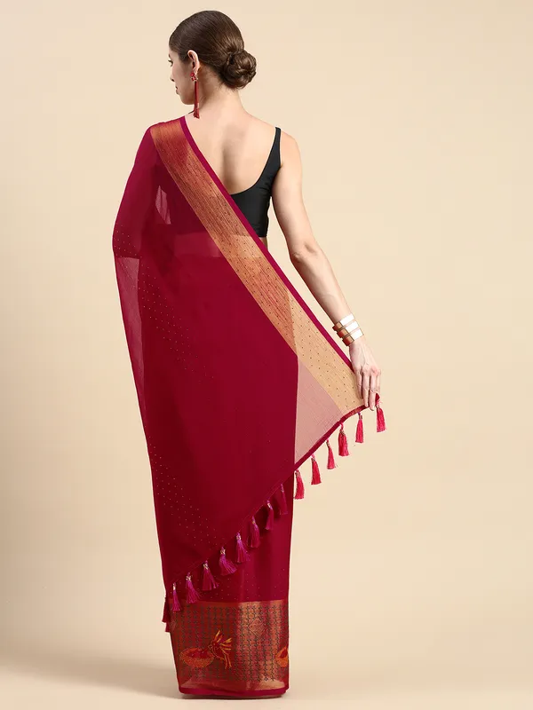 Purple_Viscoss_Chiffon_Swarovski_Work_Embroidery_Saree