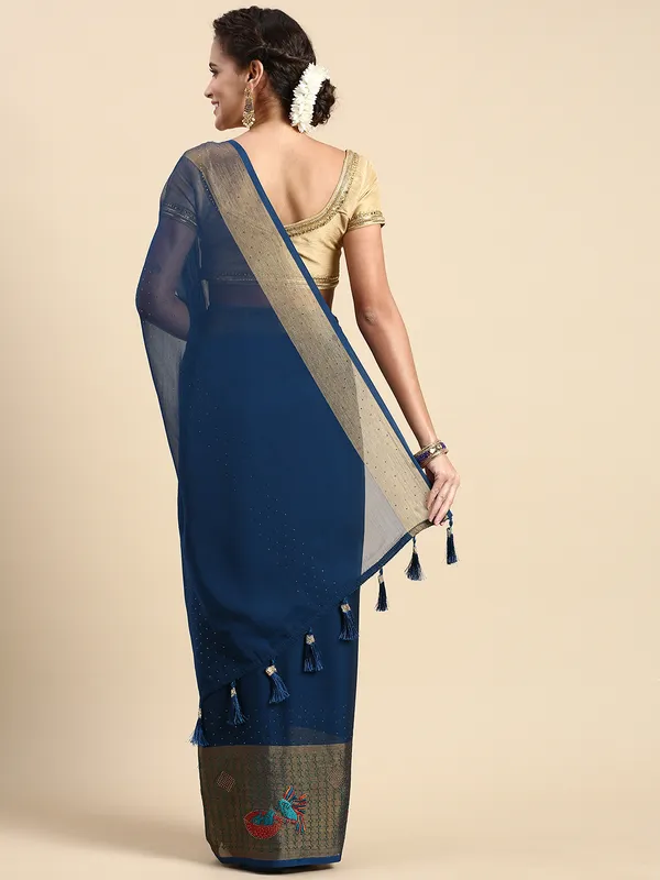 Blue_Viscoss_Chiffon_Swarovski_Work_Embroidery_Saree